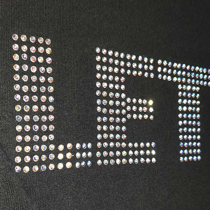 BEATLES, THE - LET IT BE CRYSTALS - T-Shirt Black (Embellished)