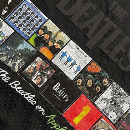 BEATLES, THE - ALBUMS ON APPLE - T-Shirt Black (Embellished)