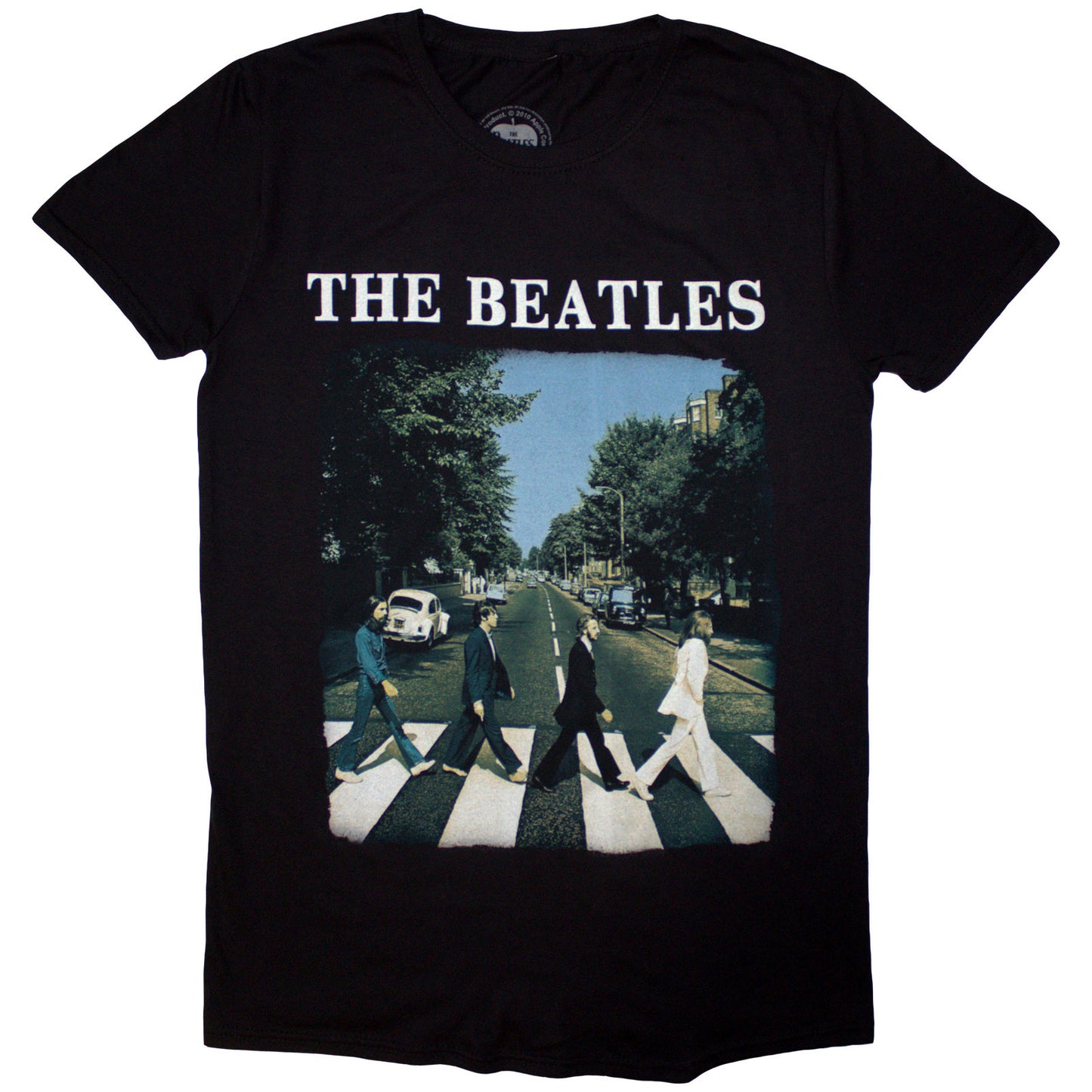 BEATLES, THE - ABBEY ROAD & LOGO - T-shirt noir