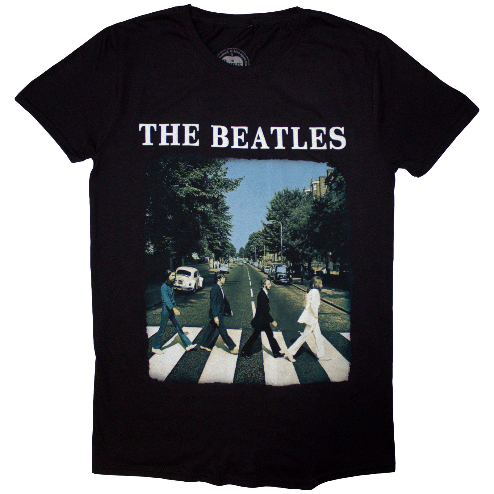 BEATLES, THE - ABBEY ROAD & LOGO - T-shirt noir