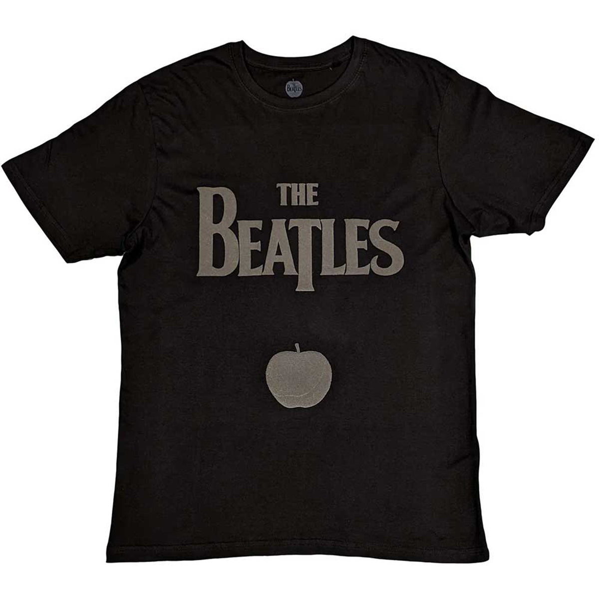 BEATLES, THE - DROP T LOGO & APPLE - T-Shirt Black (Hi-Build)