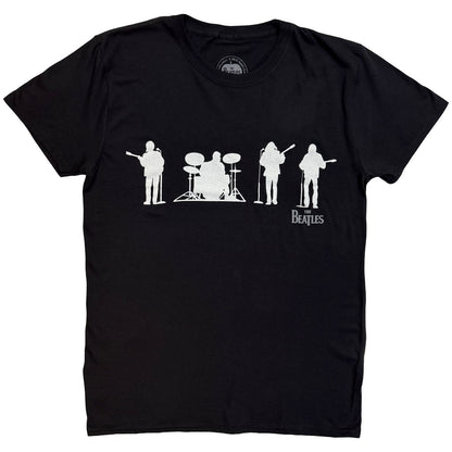 BEATLES, THE - SAVILLE ROW LINE UP SILHOUETTE - T-Shirt Noir