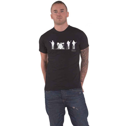 BEATLES, THE - SAVILLE ROW LINE UP SILHOUETTE - T-Shirt Noir