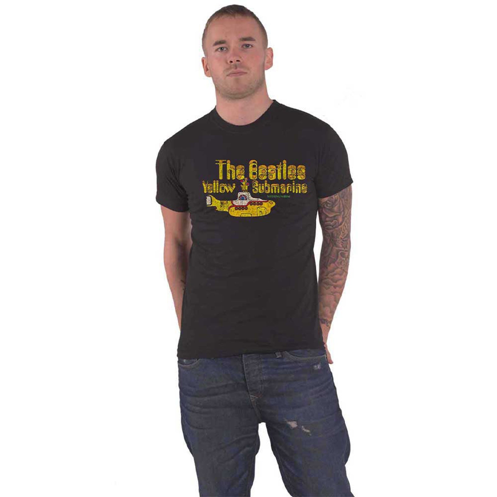 BEATLES, THE - NOTHING IS REAL - T-Shirt Black