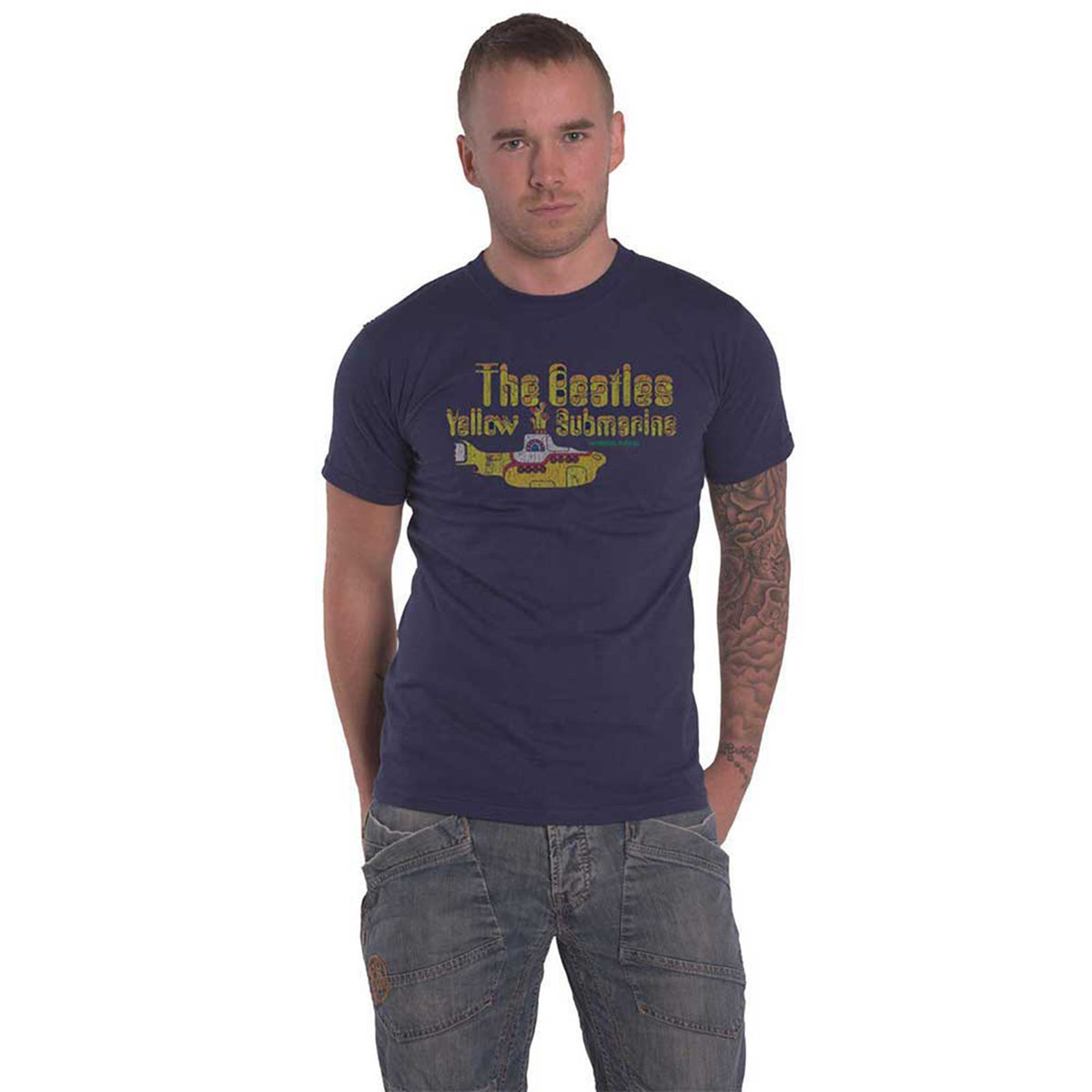 BEATLES, THE - NOTHING IS REAL - T-Shirt Blue