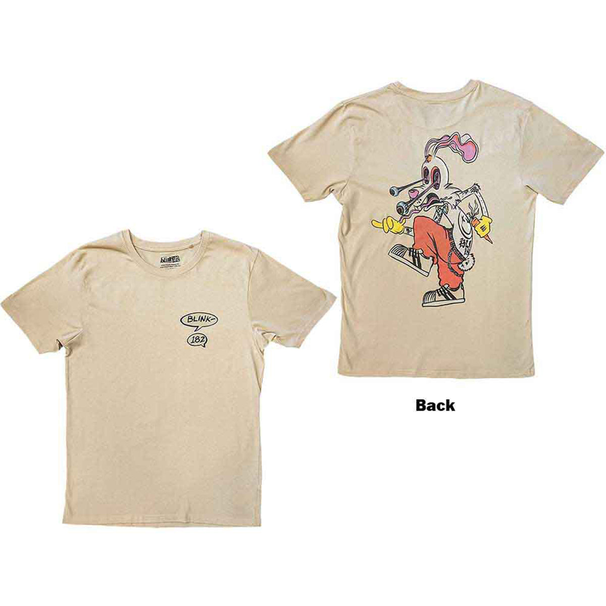 BLINK-182 - ROGER RABBIT - T-Shirt Neutral (Back Print)