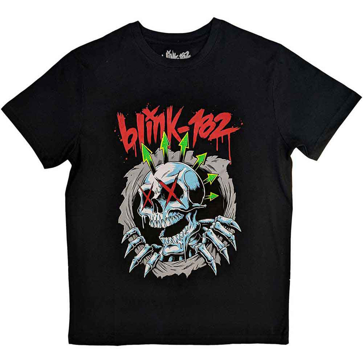 BLINK-182 - SIX ARROW SKULL - T-Shirt Black