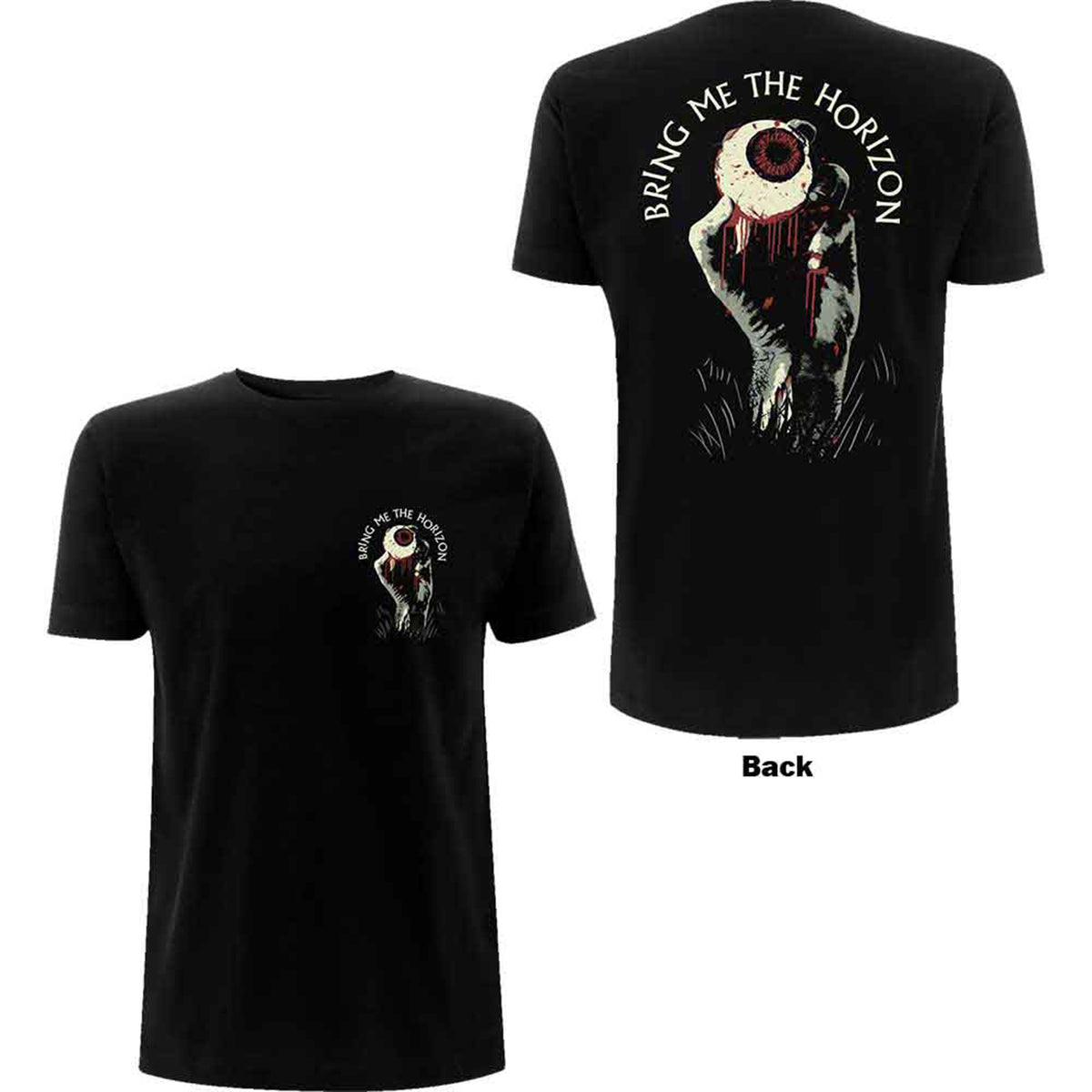BRING ME THE HORIZON - ZOMBIE EYE - T-Shirt Black (Back Print)