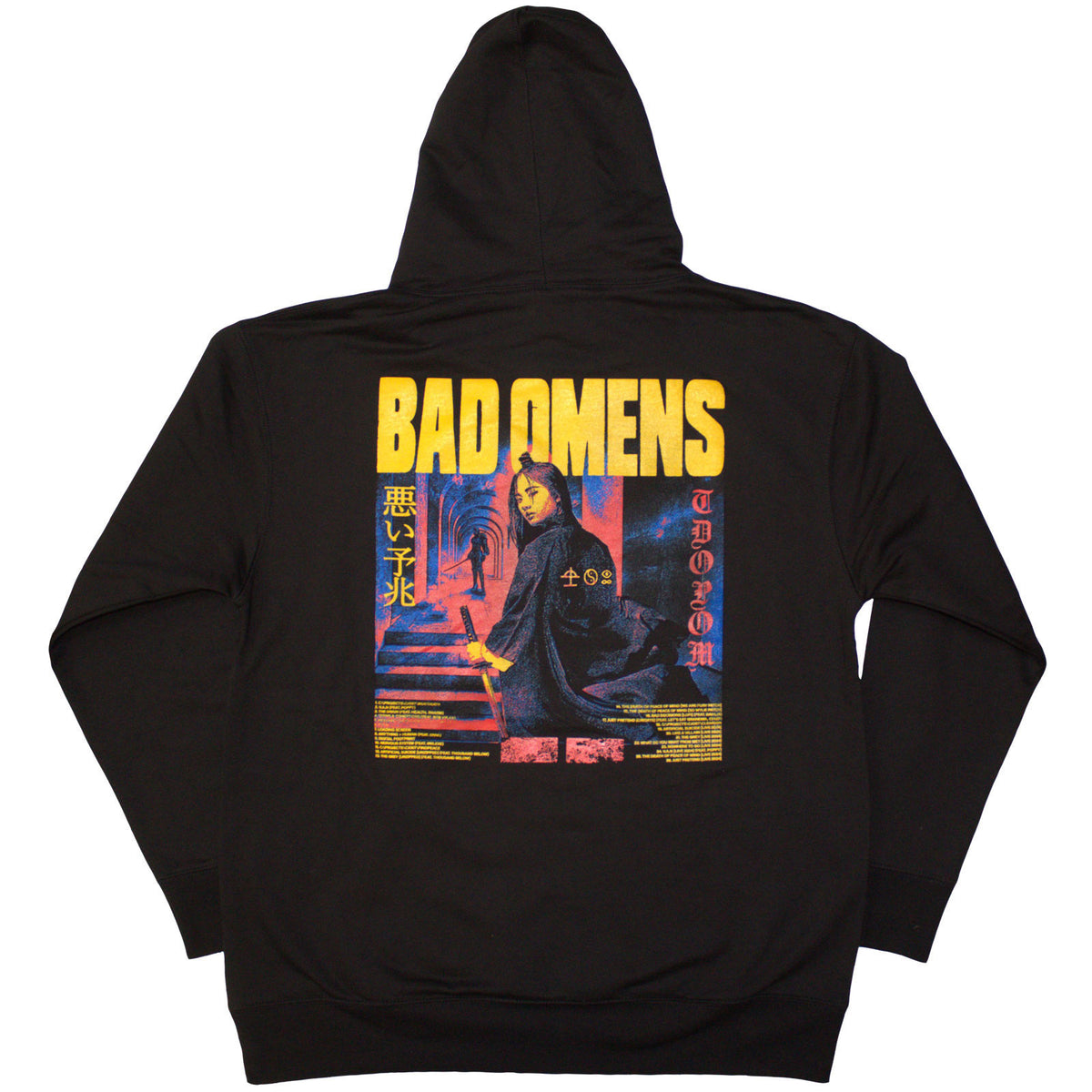 BAD OMENS - SAMURAI WOMAN - Pullover Hoodie Black (Back Print)