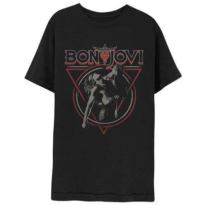 BON JOVI - TRIANGLE OVERLAP - T-Shirt Black
