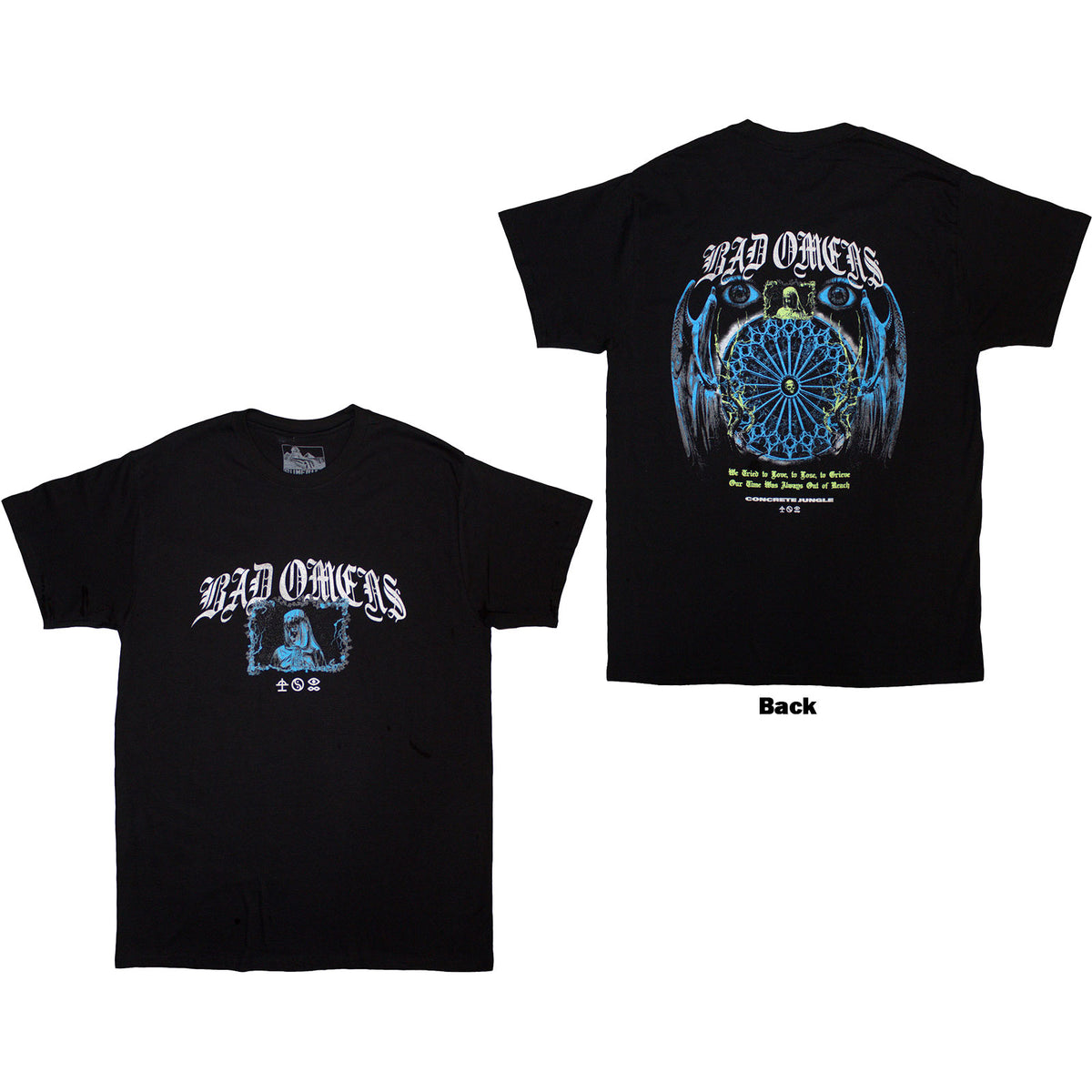 BAD OMENS - GOTHIC - T-Shirt Black (Back Print)