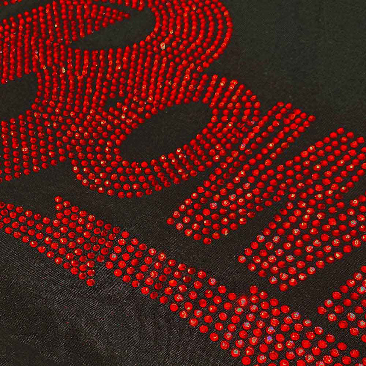DAVID BOWIE - LOGO - T-Shirt Black (Embellished)