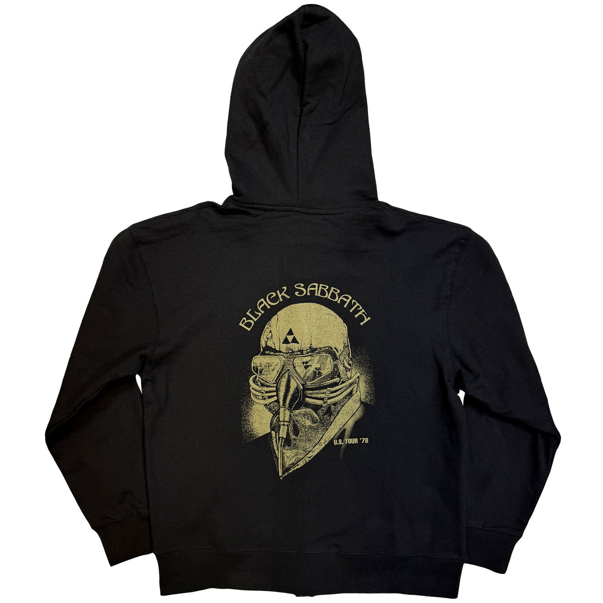 BLACK SABBATH - TOUR 1978 - Zipped Hoodie Black (Back Print)