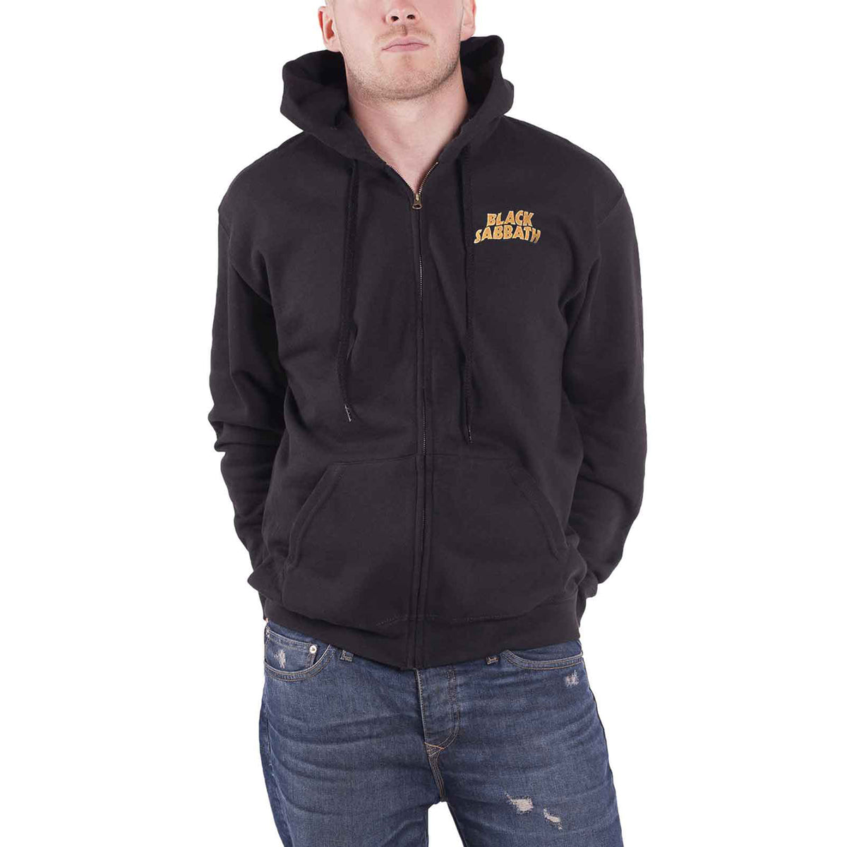 BLACK SABBATH - TOUR 1978 - Zipped Hoodie Black (Back Print)