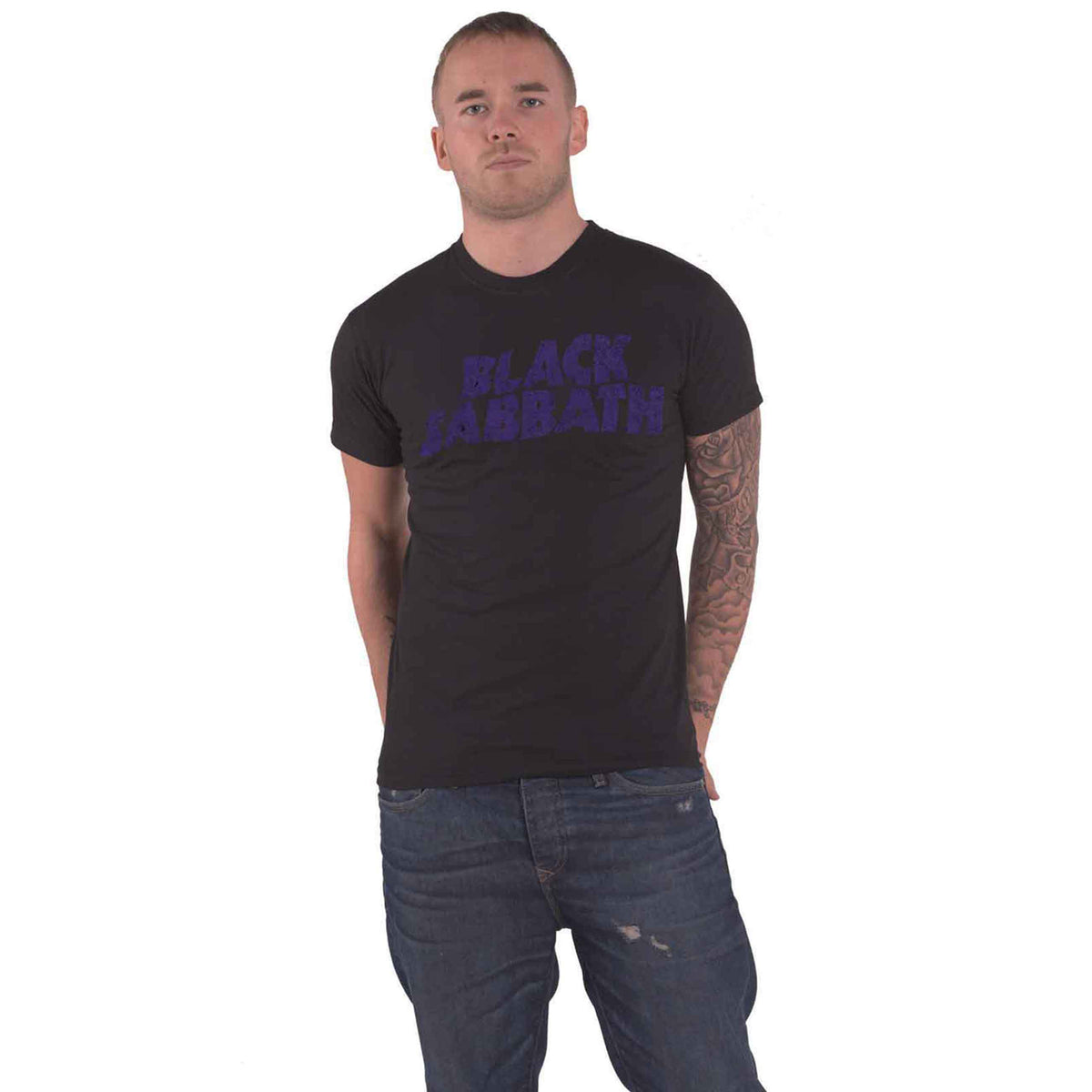 BLACK SABBATH - WAVY LOGO VINTAGE - T-Shirt Black