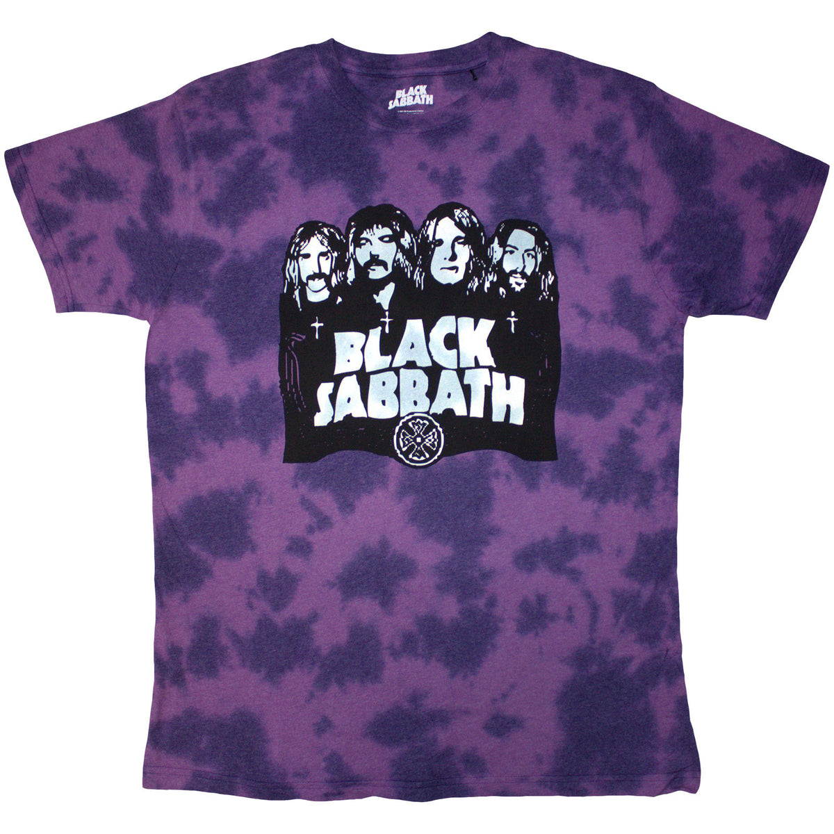 BLACK SABBATH - BAND & LOGO - T-Shirt Purple (Wash Collection)