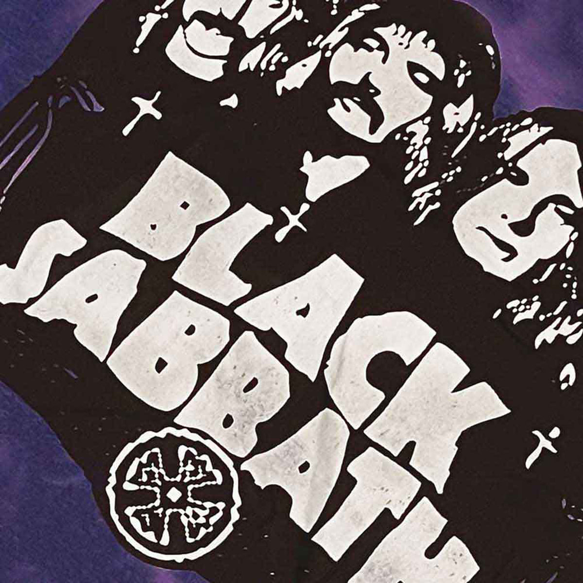 BLACK SABBATH - BAND & LOGO - T-Shirt Purple (Wash Collection)