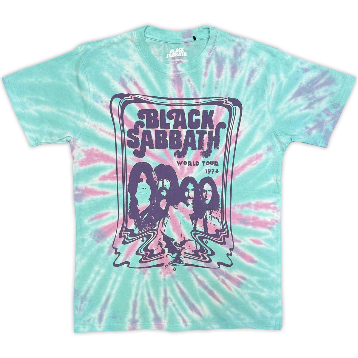 BLACK SABBATH - WORLD TOUR '78 - T-Shirt Green (Wash Collection)