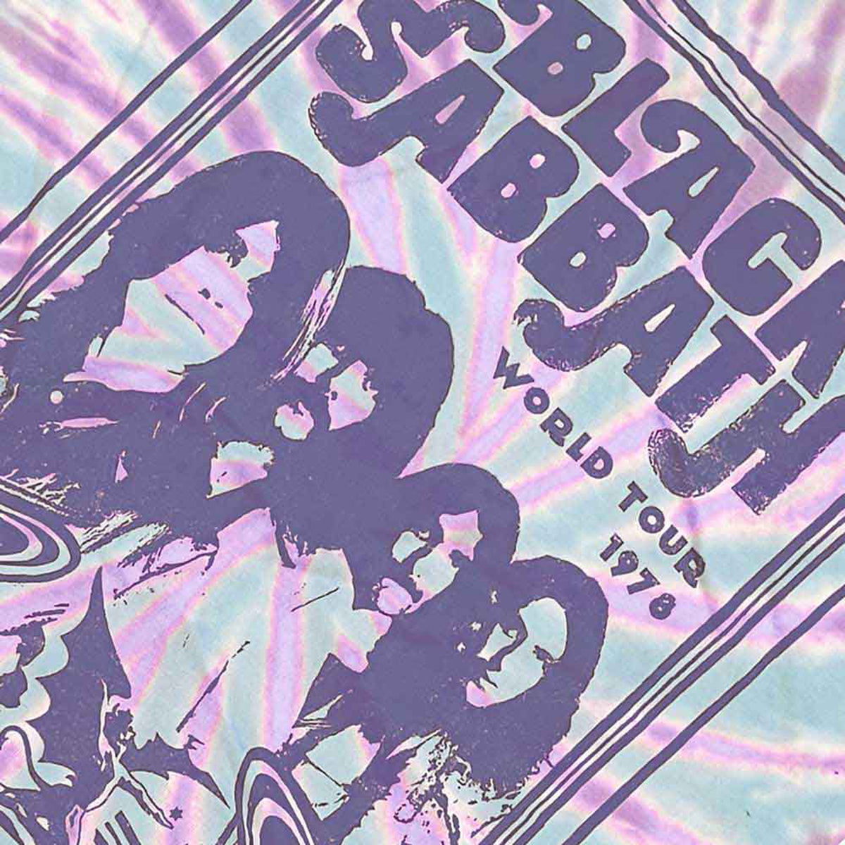 BLACK SABBATH - WORLD TOUR '78 - T-Shirt Green (Wash Collection)