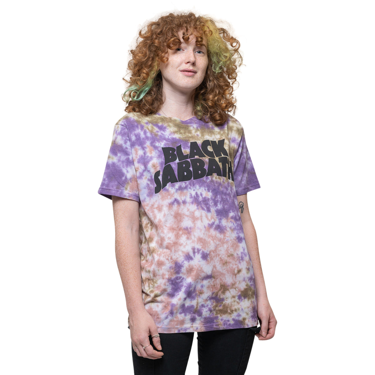 BLACK SABBATH - WAVY LOGO - T-Shirt Blue (Wash Collection)