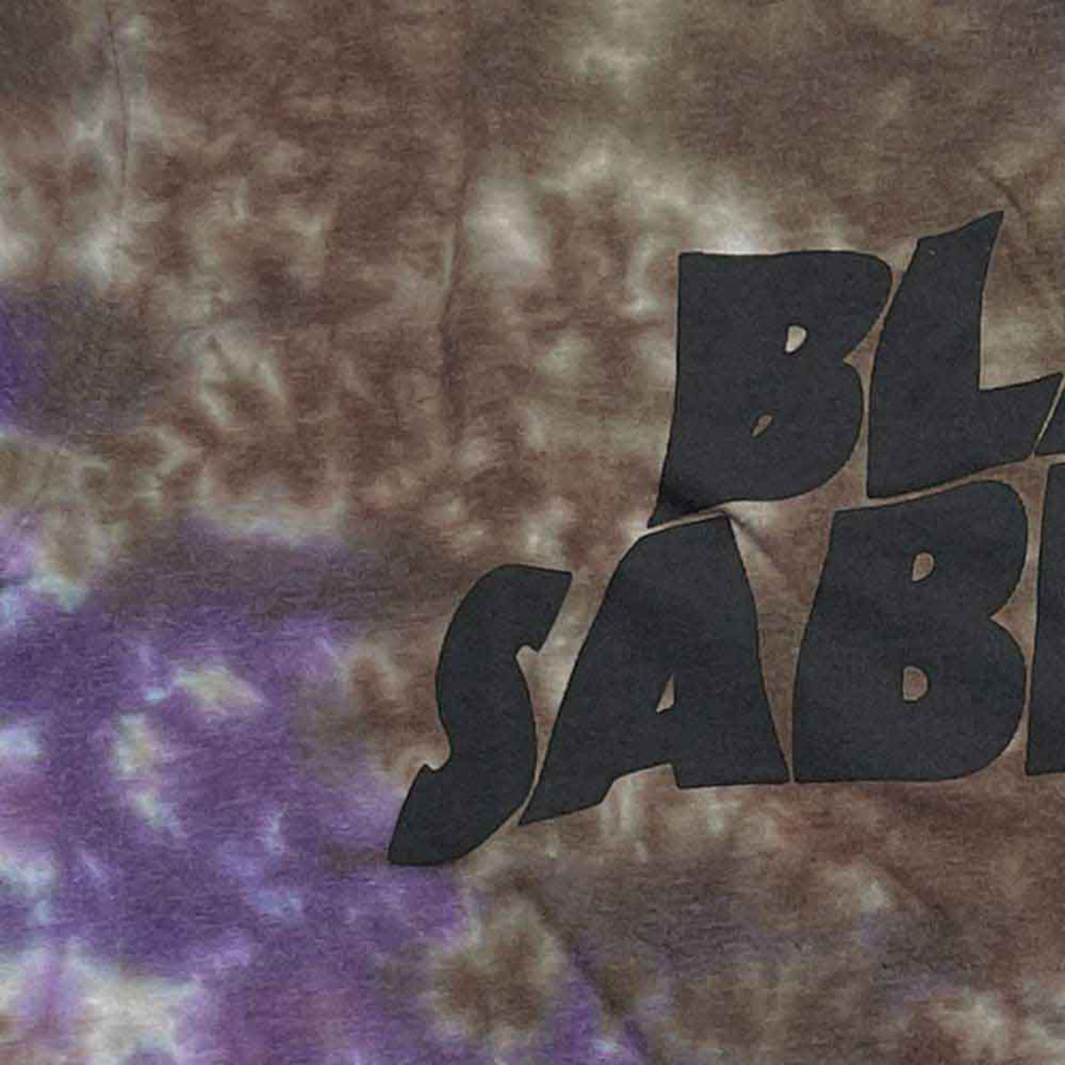 BLACK SABBATH - WAVY LOGO - T-Shirt Purple (Wash Collection)