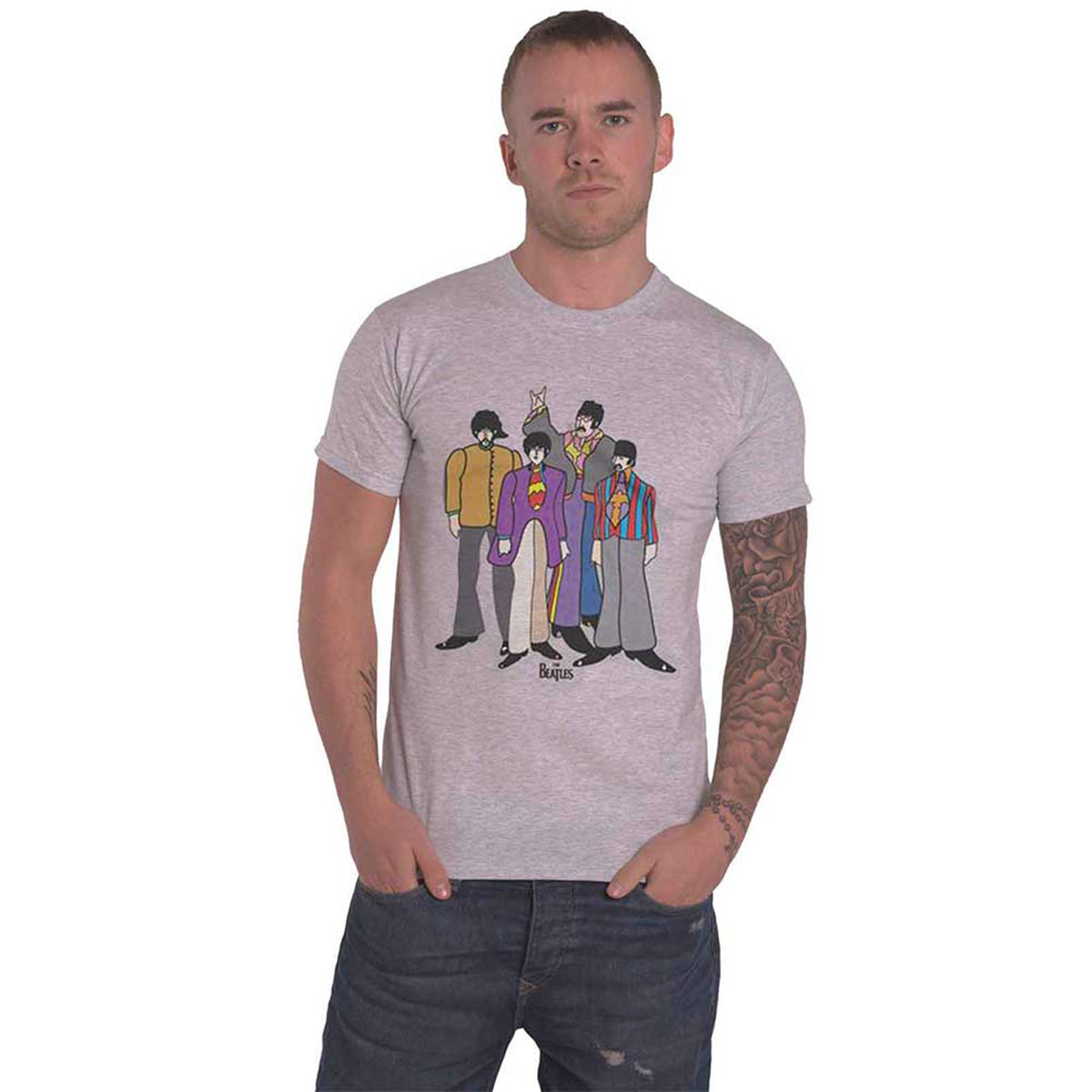 BEATLES, THE - YELLOW SUBMARINE - T-Shirt Grey