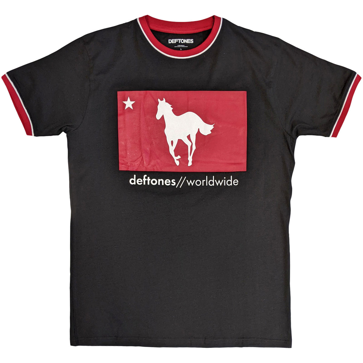 DEFTONES - STAR & PONY - Ringer T-Shirt Black