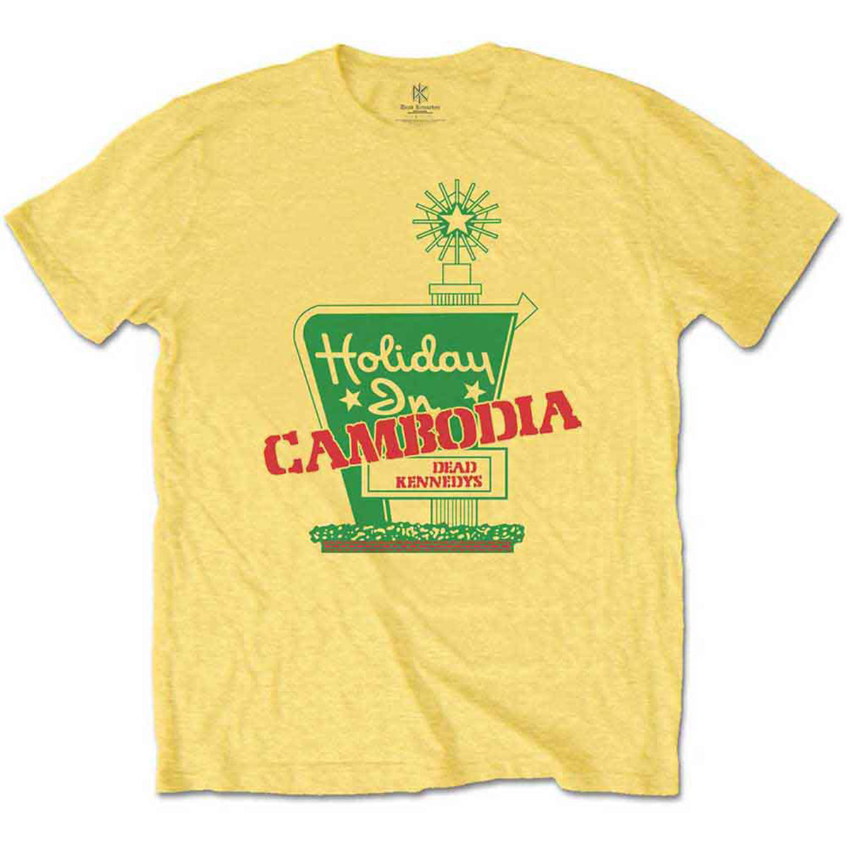 DEAD KENNEDYS - HOLIDAY IN CAMBODIA - T-Shirt Yellow