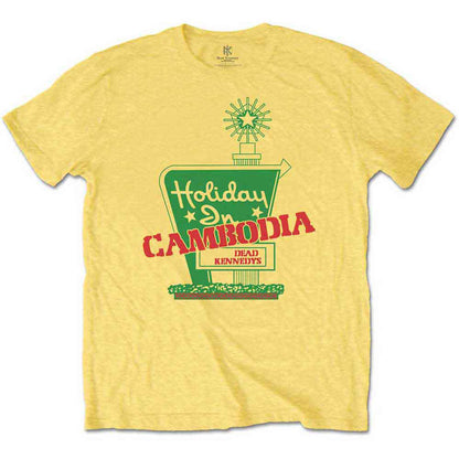 DEAD KENNEDYS - HOLIDAY IN CAMBODIA - T-Shirt Yellow