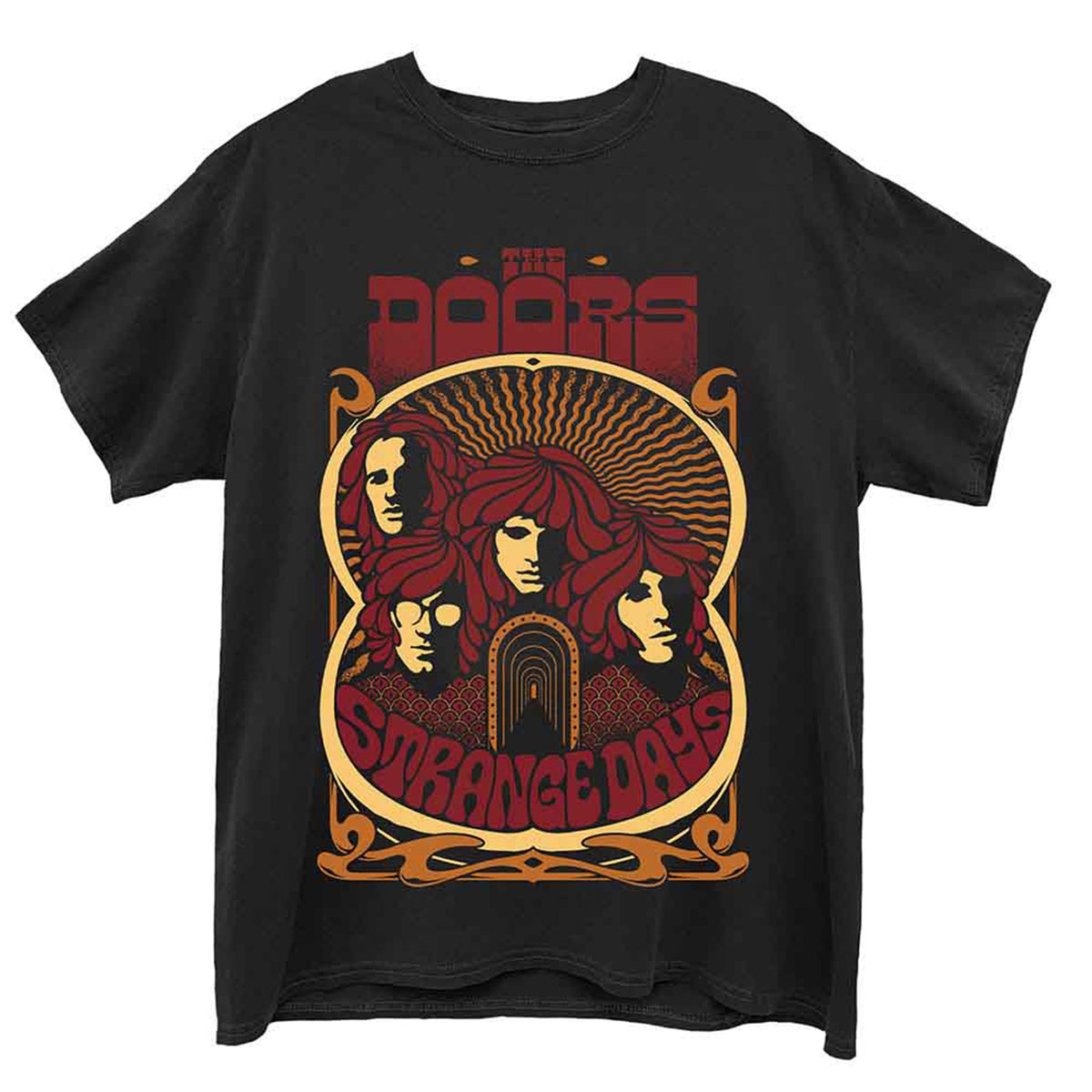 DOORS, THE - STRANGE DAYS VINTAGE POSTER - T-Shirt Black