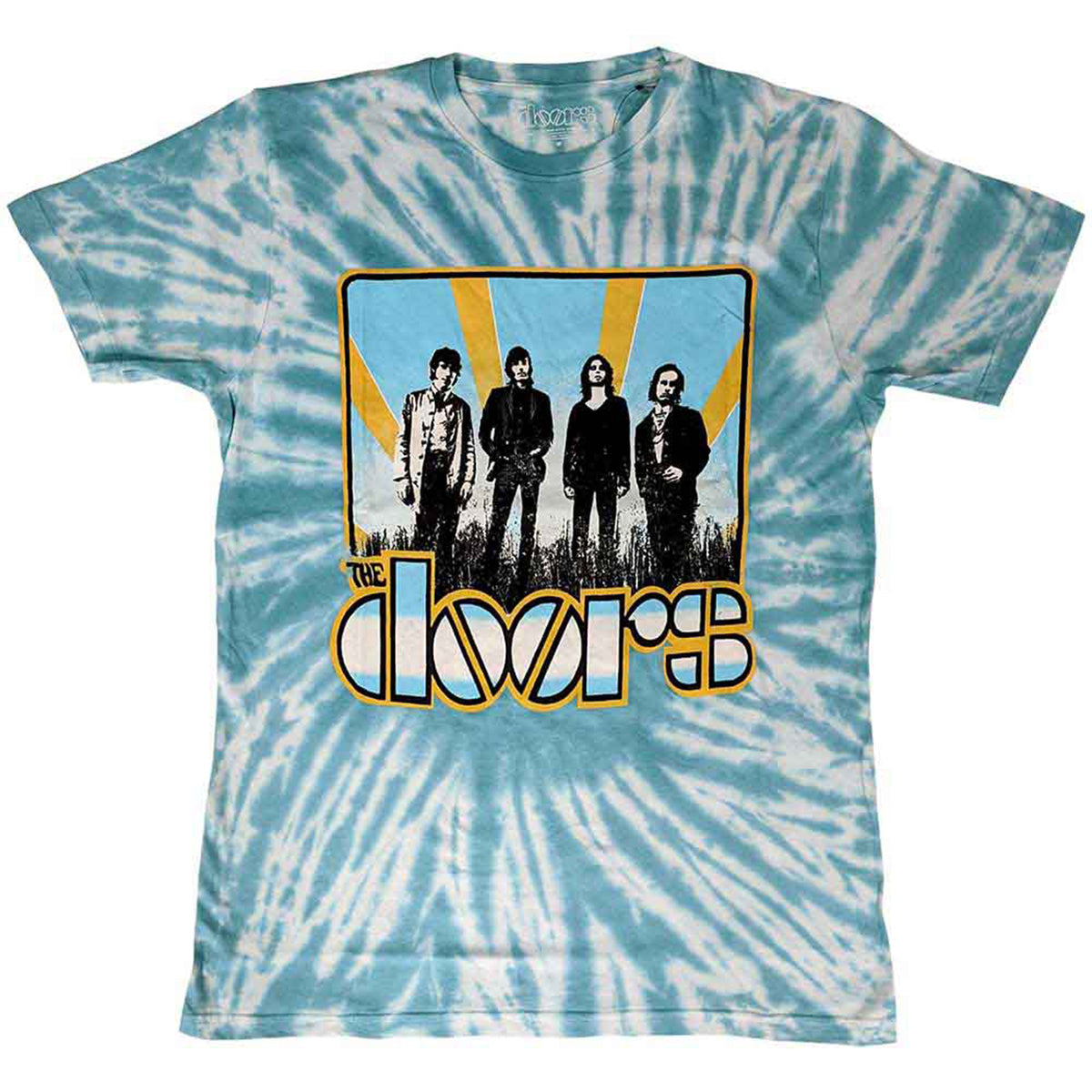 DOORS, THE - WAITING FOR THE SUN - T-Shirt Blue (Wash Collection)