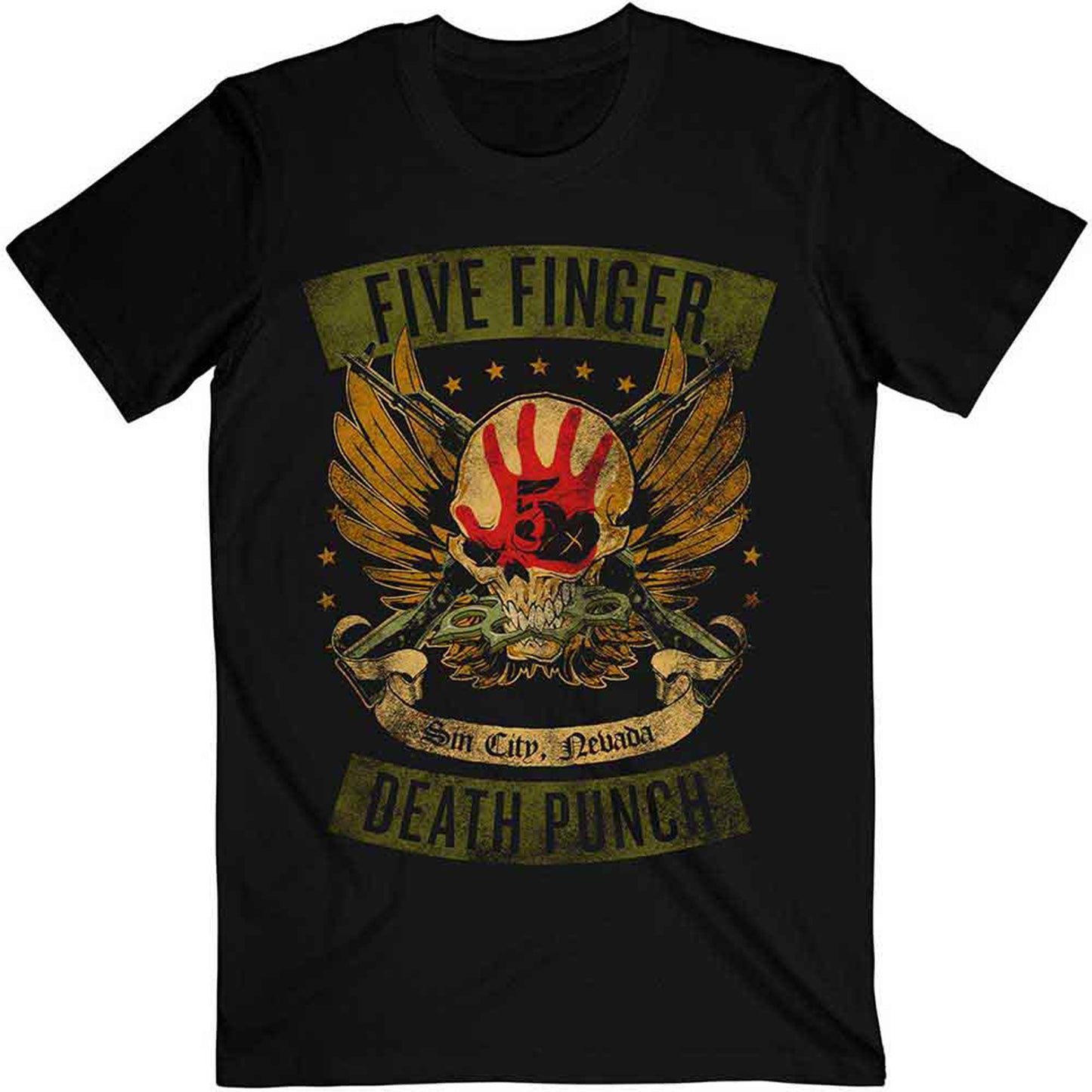 FIVE FINGER DEATH PUNCH - LOCKED & LOADED - T-Shirt Black