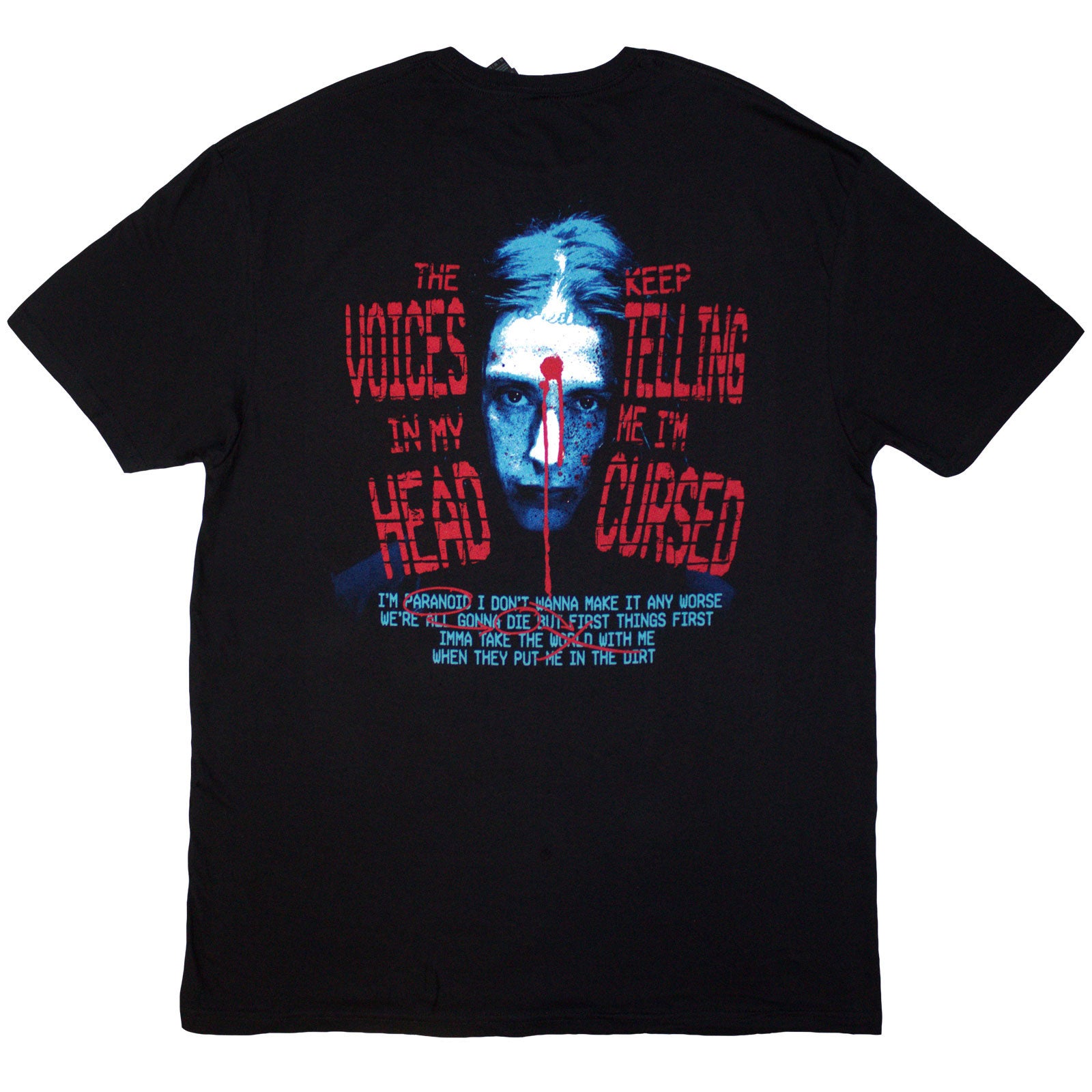 FALLING IN REVERSE - VOICE COLLAGE - T-Shirt Black (Back Print)