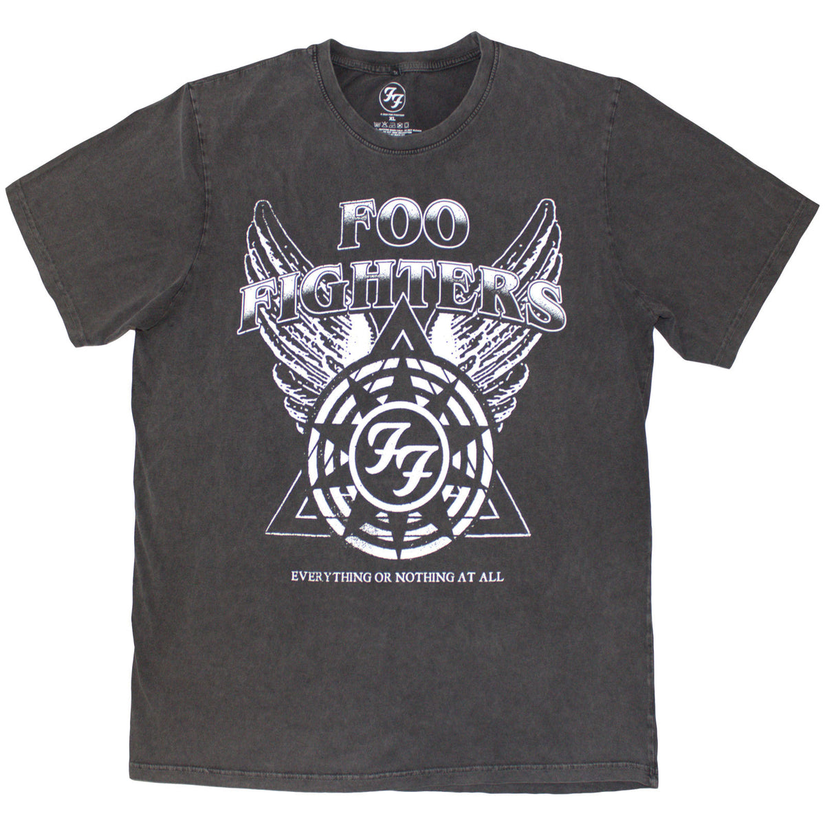FOO FIGHTERS - EONAA LOGO - Stone Wash T-Shirt Grey