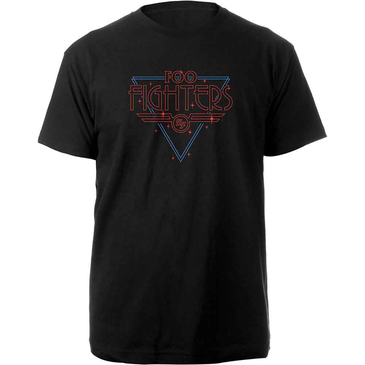 FOO FIGHTERS - BLACK DISCO OUTLINE - T-Shirt Black