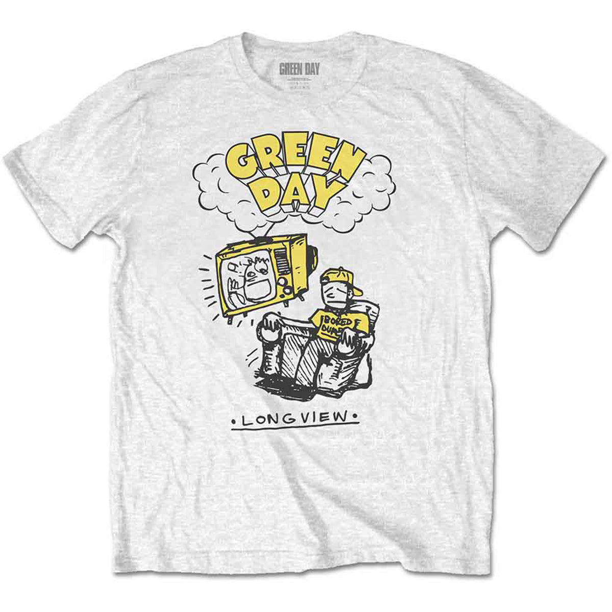 GREEN DAY - LONGVIEW DOODLE - T-Shirt White