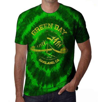 GREEN DAY - ALL STARS - T-Shirt Green (Wash Collection)