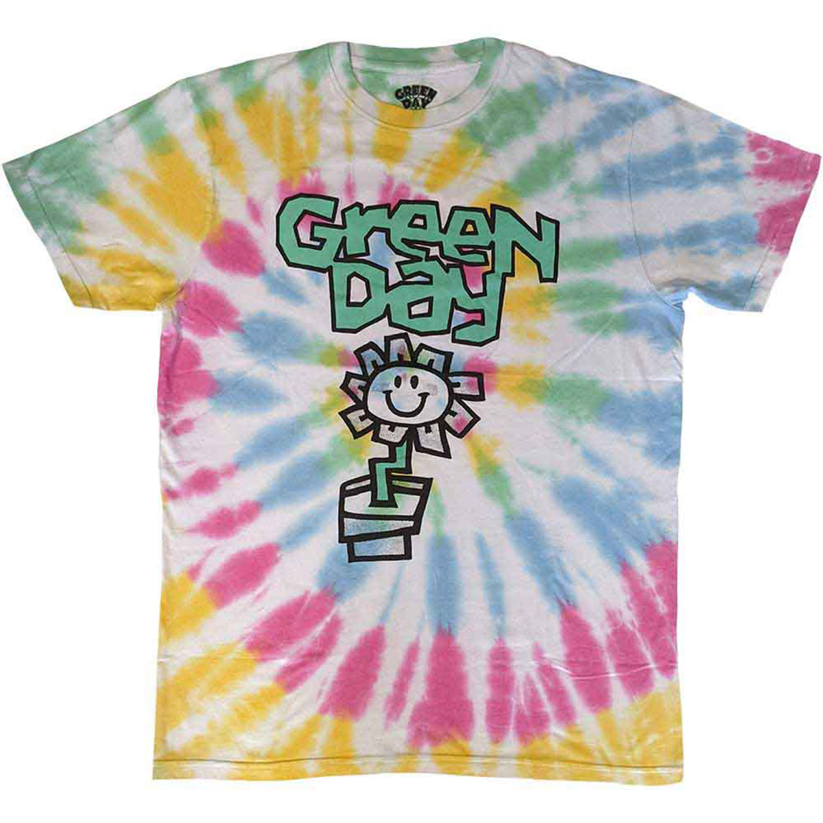 GREEN DAY - FLOWER POT - T-Shirt White (Wash Collection)