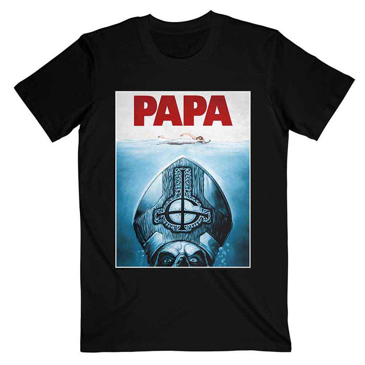 GHOST - PAPA JAWS - T-Shirt Black
