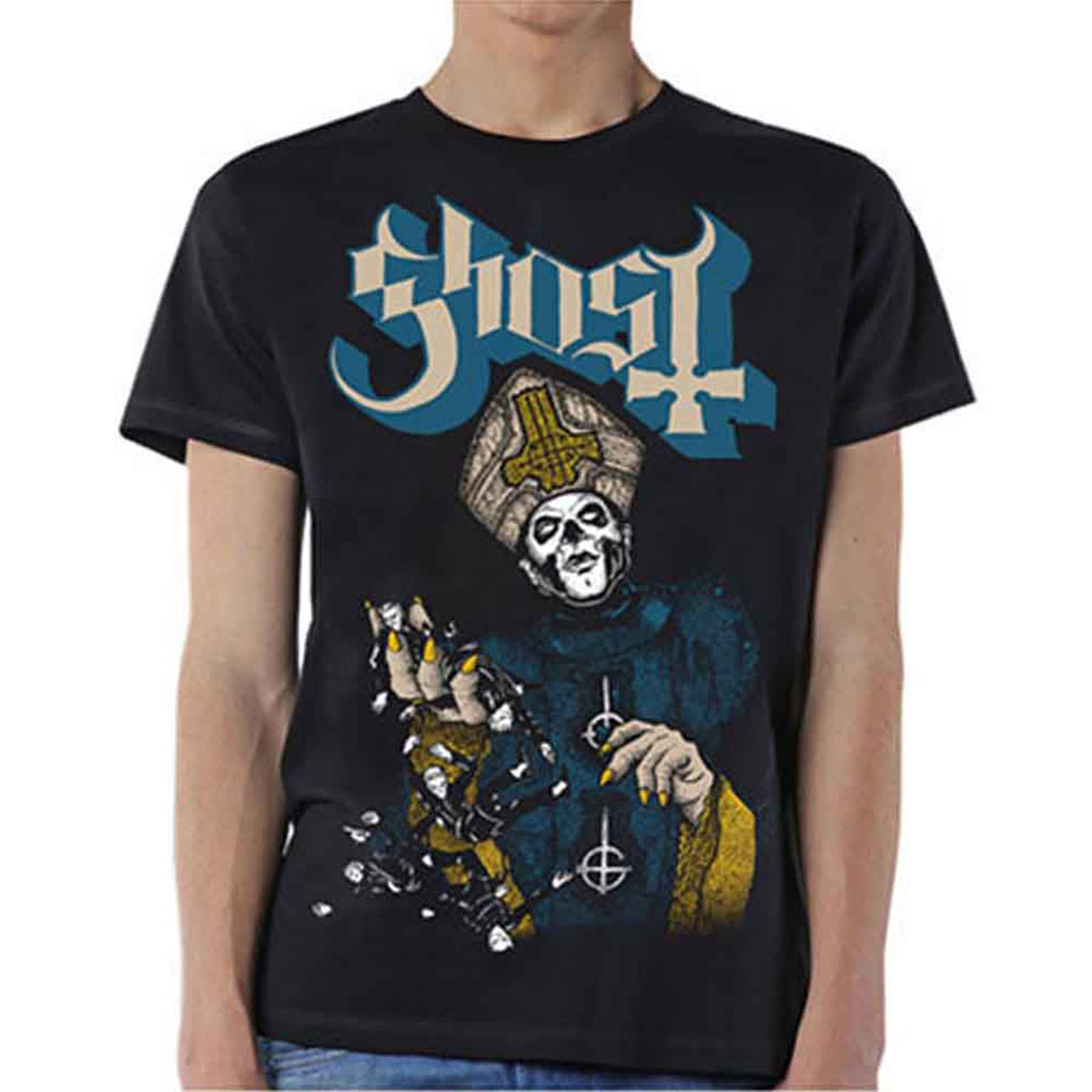GHOST - PAPA OF THE WORLD - T-Shirt Black