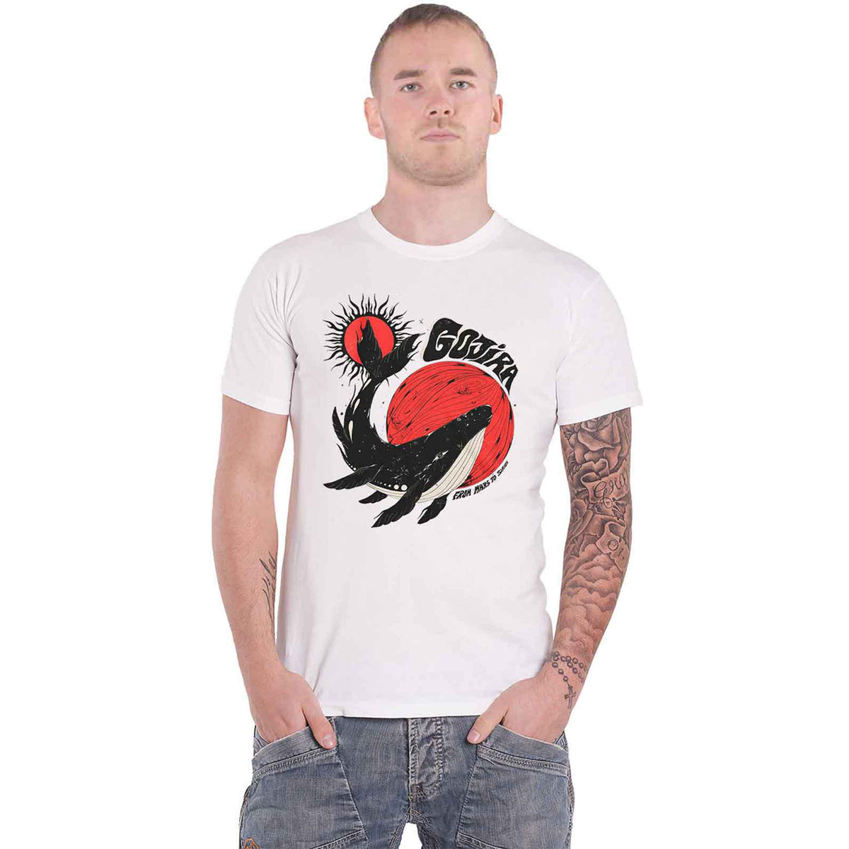 GOJIRA - WHALE - T-Shirt White