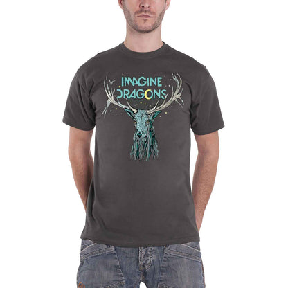 IMAGINE DRAGONS - ELK IN STARS - T-Shirt Grey