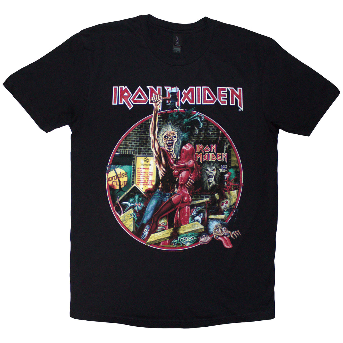IRON MAIDEN - PARADISE CLUB CIRCLE - T-Shirt Black