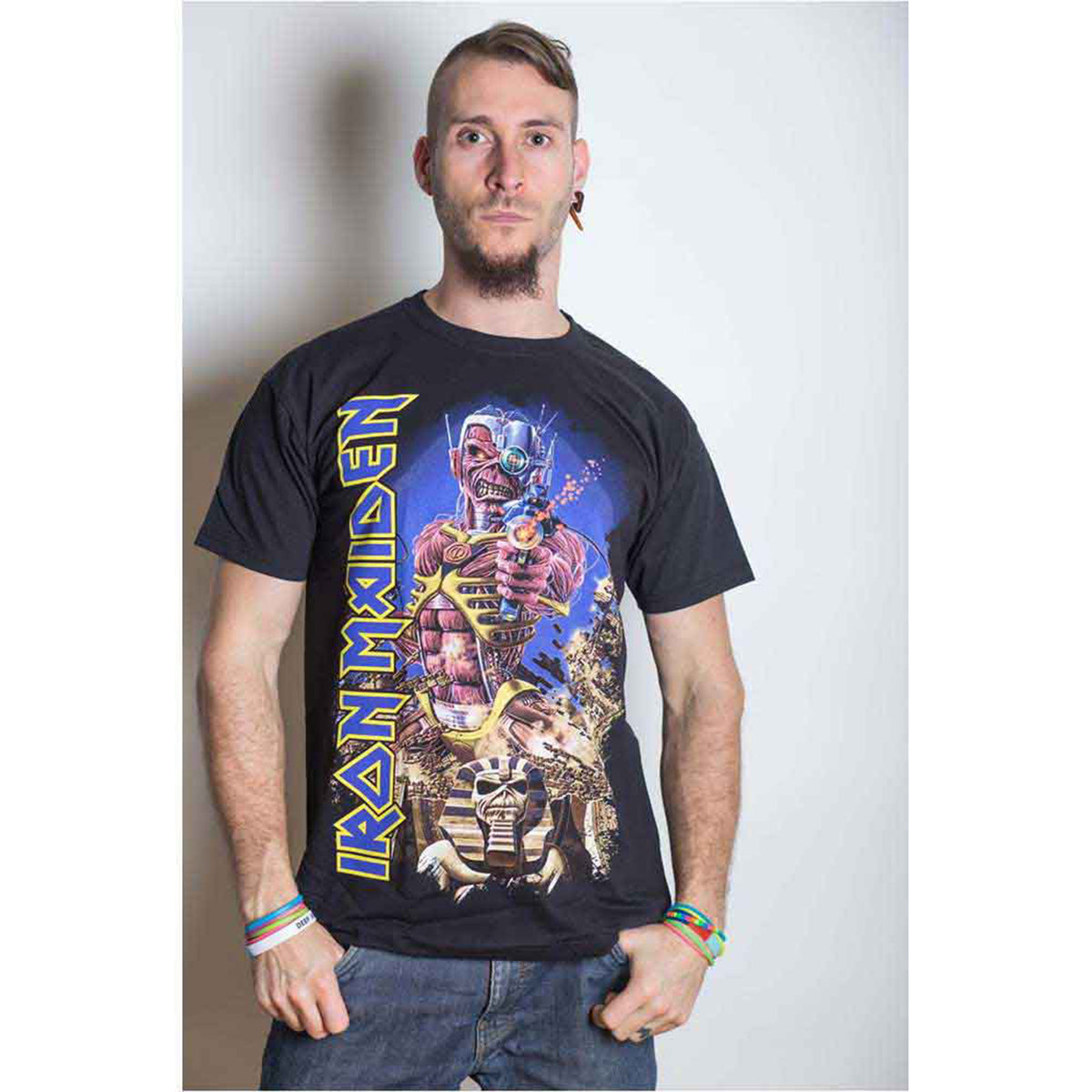 IRON MAIDEN - SOMEWHERE BACK IN TIME - T-shirt noir