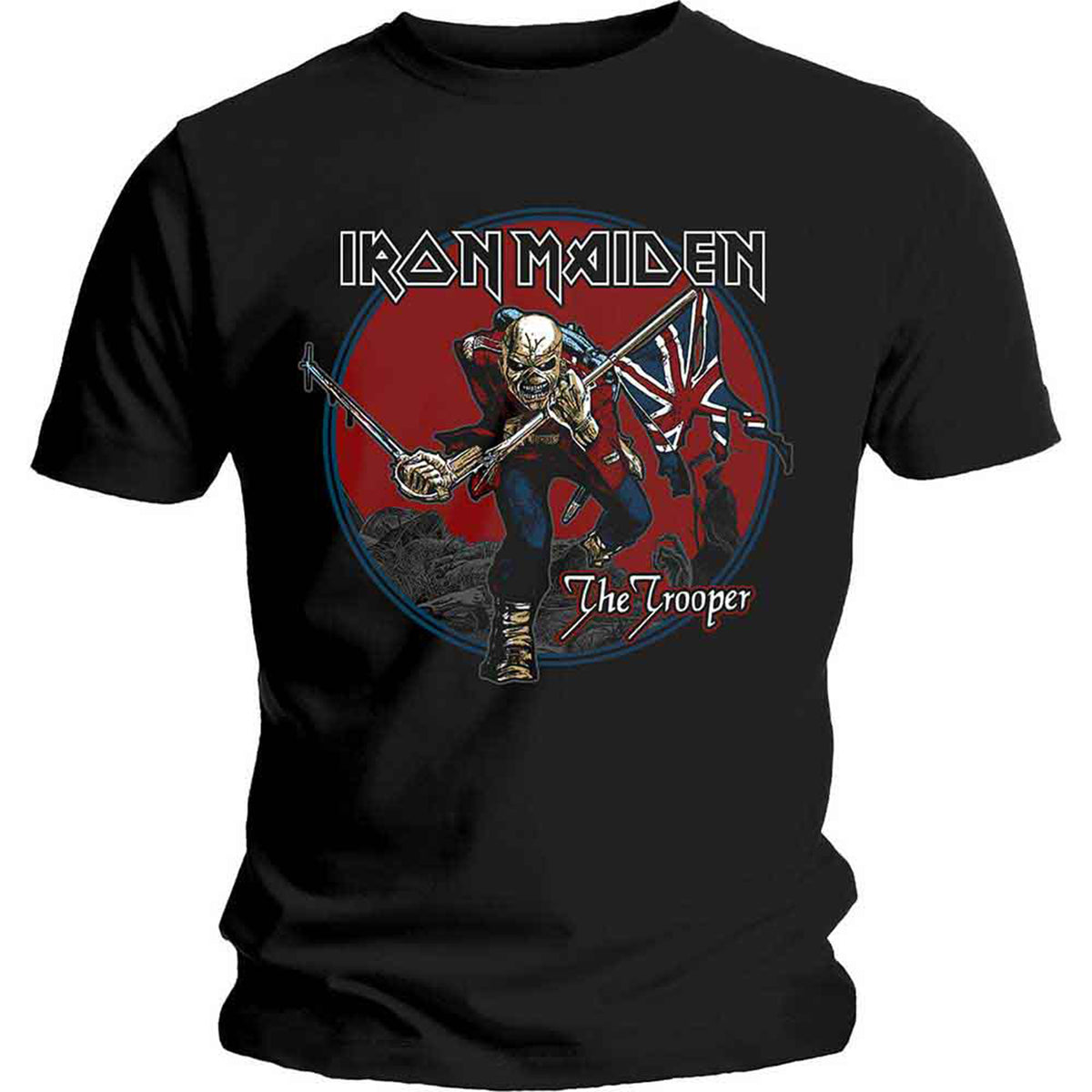 IRON MAIDEN - TROOPER RED SKY - T-Shirt Black
