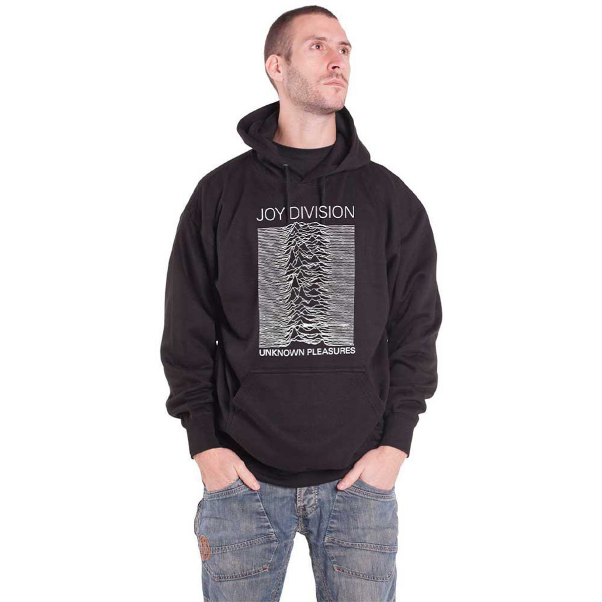JOY DIVISION - UNKNOWN PLEASURES FP - Pullover Hoodie Black