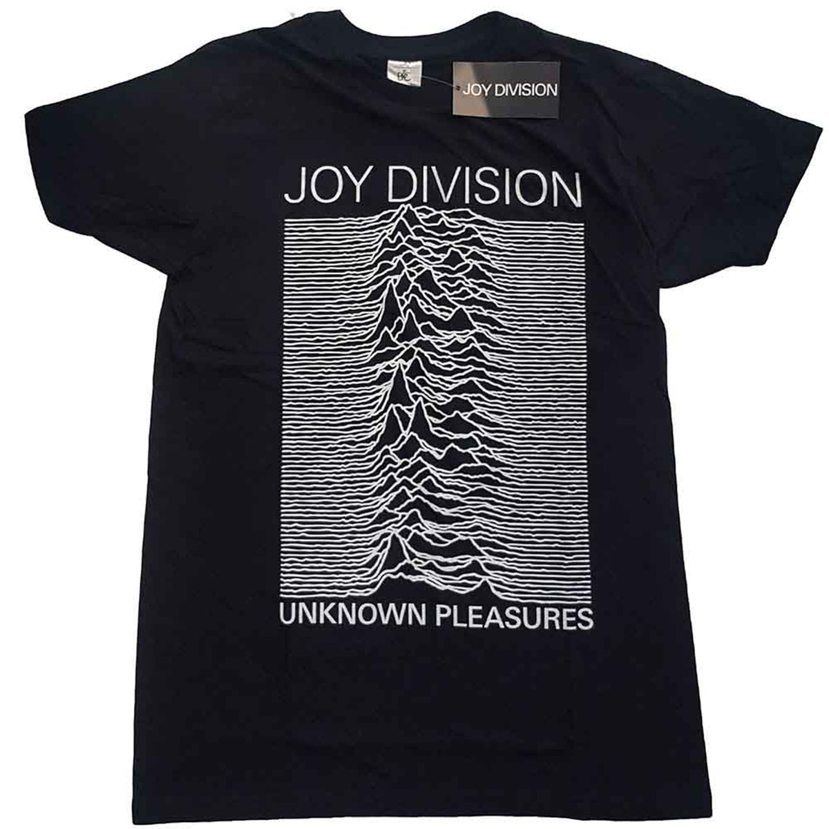 JOY DIVISION - UNKNOWN PLEASURES WHITE ON BLACK - T-Shirt Black