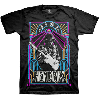 JIMI HENDRIX - ELECTRIC LADYLAND NEON - T-Shirt Black