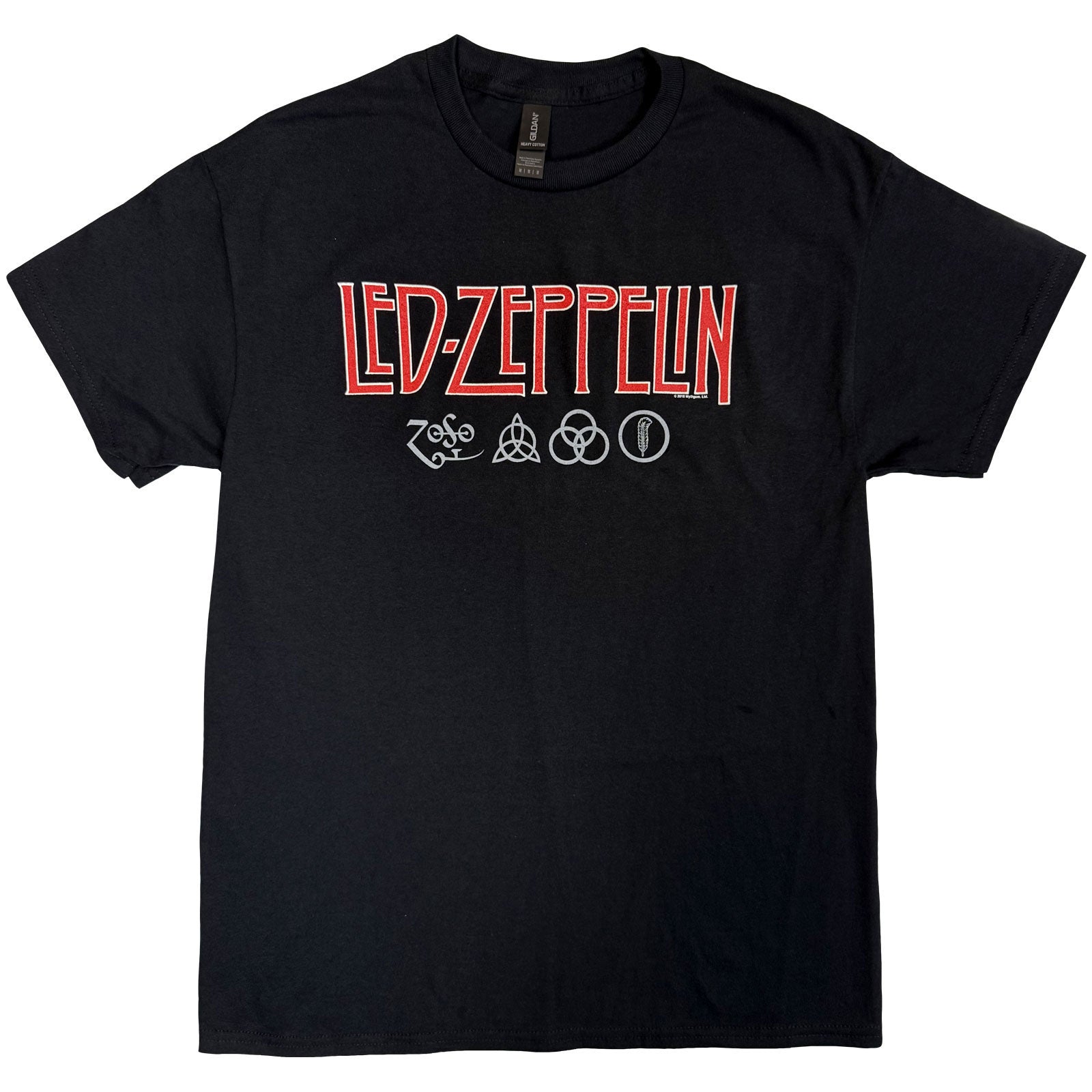 LED ZEPPELIN - LOGO & SYMBOLS - T-Shirt Black