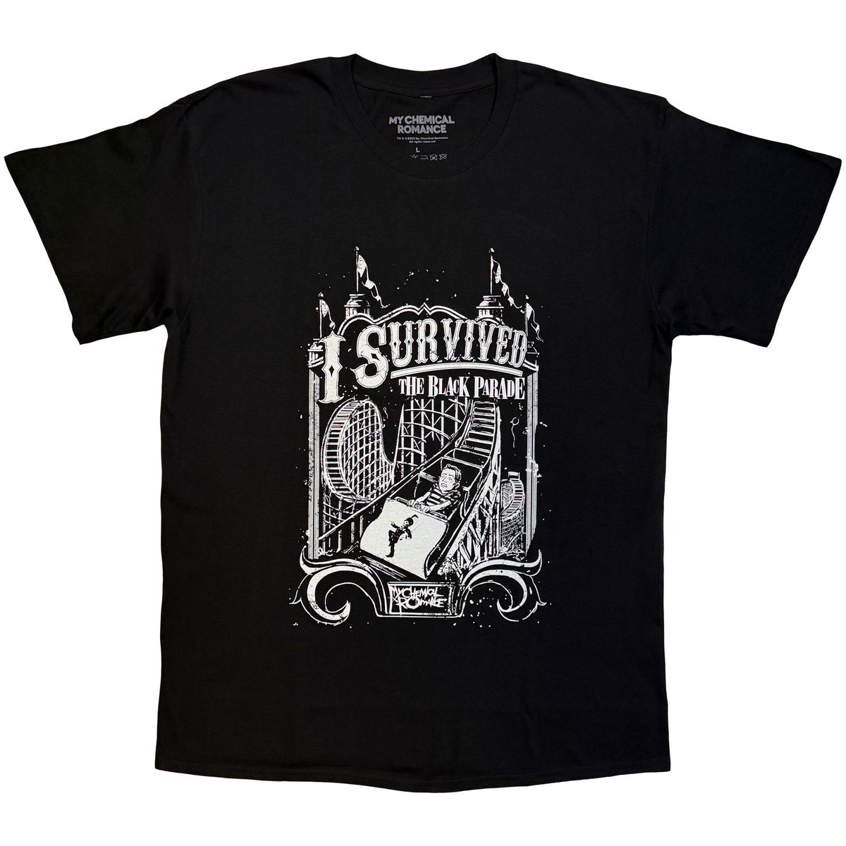 MY CHEMICAL ROMANCE - I SURVIVED - T-Shirt Black